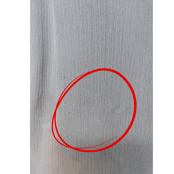 Va Et Vien Soft Goth Lace-Trim Silk Chiffon Wrap Dress – Slate Gray – Size 0 - Picture 12 of 16